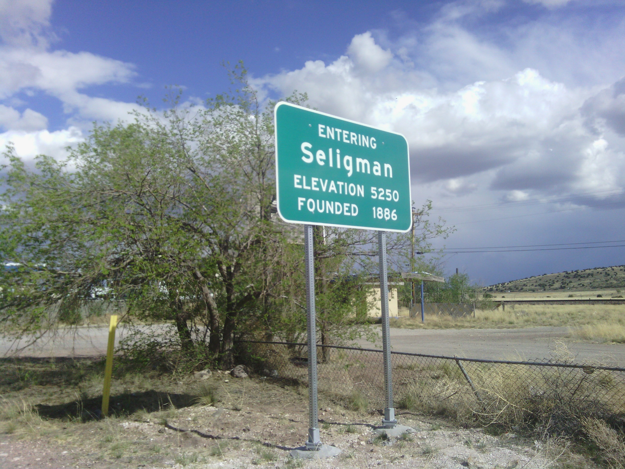 Day 6 Kingman AZ to Seligman AZ First rain Josh Orndorff
