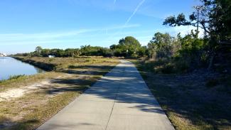 Bike trail near the beginning