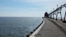 The pier at Grand Haven State Park.