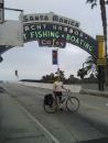 The Santa Monica pier sign