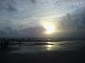 Sunset over the beach to end our bus tour.