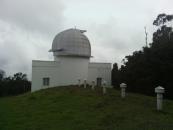 Solar observatory dome and vents for the long underground tunnel section