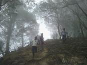 Foggy hike near some famous caves (The actual caves are closed off now)