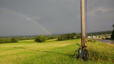 Riding back from the hawkwatch