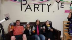 Sarah and John visiting for our end of summer prom. Me with Jesse.