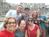 We met up with Jimmy's family and some random English people in the Collusseum.