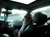 Getting ready to leave in John's mustardmobile